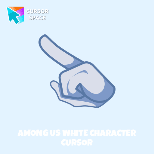 Among Us White Character cursor